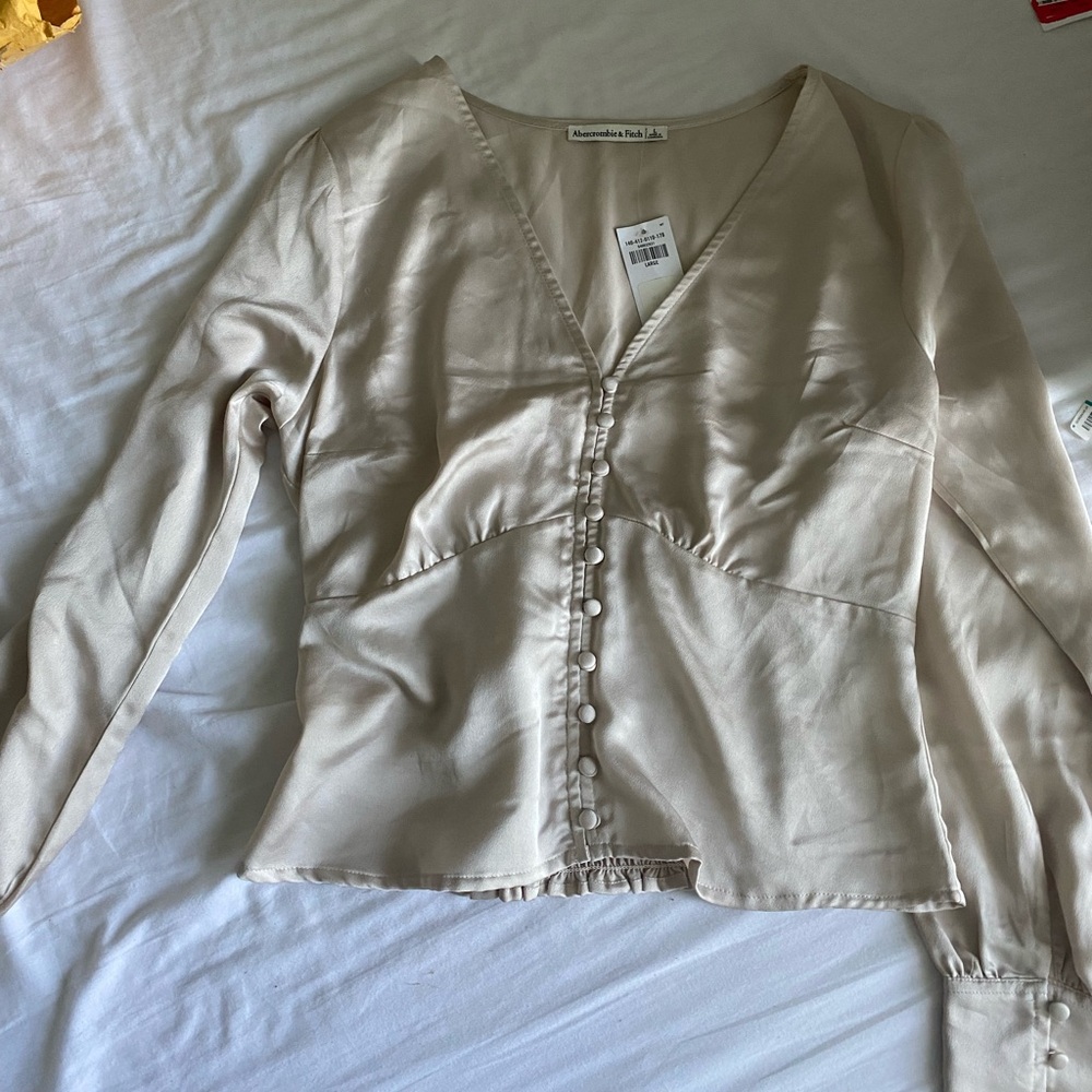 Satin Abercrombie shirt